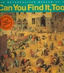 Cover of: Can You Find It, Too by Judith Cressy, Judith Cressy