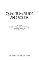 Quantum fluids and solids by International Symposium on Quantum Fluids and Solids (2nd 1977 Sanibel Island, Fla.)