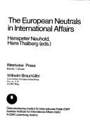 European Neutrals in International Affairs cover