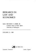 Cover of: Research in Law and Economics