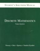 Cover of: Discrete Mathematics (Solutions manual)