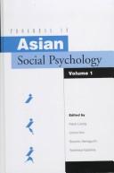 Cover of: Progress in Asian Social Psychology by 