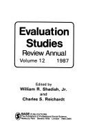 Cover of: Evaluation Studies Review Annual (Evaluation Studies Review Yearbook) by 