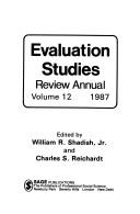 Cover of: Evaluation Studies Review Annual (Evaluation Studies Review Yearbook)