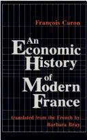 Cover of: economic history of modern France