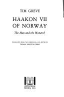 Cover of: Haakon VII of Norway by Thomas K. Derry, Tim Greve