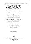 Cover of: Classics of Cardiology by Thomas E. Keys, Fredrick A. Willius
