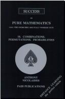 Pure mathematics by A. Nicolaides, Anthony Nicolaides, A. Nicolaides