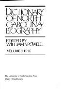 Cover of: Dictionary of North Carolina Biography by William S. (ed.) Powell