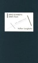 Cover of: Arno Schmidt