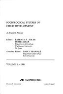 Cover of: Sociological Studies of Child Development (Sociological Studies of Children and Youth)