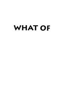 Cover of: What of