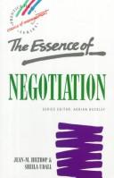Cover of: Essence of Negotiation by Jean-Marie Hiltrop