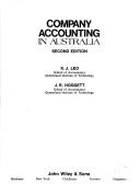 Cover of: Company accounting in Australia