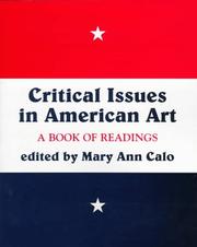 Cover of: Critical issues in American art | 