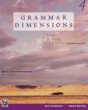 Cover of: Grammar Dimensions by Jan Frodesen, Jane Eyring, Diane Larsen-Freeman, Marianne Celce-Murcia