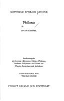 Cover of: Philotas by Gotthold Ephraim Lessing