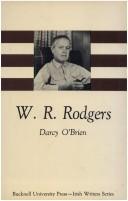Cover of: W.R. Rodgers