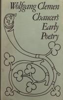 Cover of: Chaucer's Early Poetry