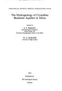 Cover of: The Hydrogeology of Crystalline Basement Aquifers in Africa by Eugene Patrick Wright