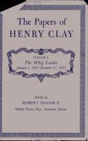 Cover of: The Papers of Henry Clay by Henry Clay, Henry Clay