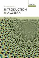 Cover of: Introduction to Algebra by Peter J. Cameron, Peter J. Cameron