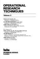 Cover of: Operational Research Techniques