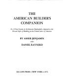 Cover of: The American builder's companion by Asher Benjamin