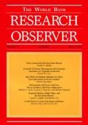 Cover of: The World Bank Research Observer