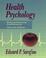 Cover of: Health Psychology