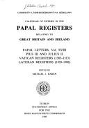 Cover of: Calendar of Papal Letters