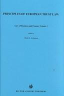 Cover of: Principles of European trust law