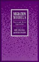 Cover of: Migration Models by John C. Stillwell, Peter Congdon