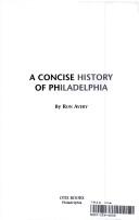 Cover of: A Concise History of Philadelphia by Ron Avery