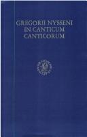 Cover of: In Canticum Canticorum (Gregorii Nysseni Opera) by Gregorius Nyssenus