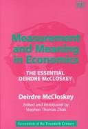 Cover of: Measurement and Meaning in Economics by Deirdre N. McCloskey