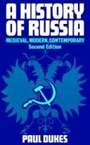 Cover of: A history of Russia by Paul Dukes