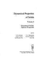 Cover of: Dynamical Properties of Solids by George K. Horton