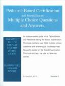 Cover of: Pediatric Board Certification And Recertification Multiple Choice Questions And Answers by D. Kanjilal, M.D., D. Kanjilal, M.D.