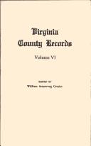 Cover of: Virginia County Records, Vol. VI  by William Armstrong Crozier