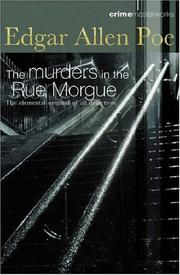 Cover of: The Murders in the Rue Morgue by Edgar Allan Poe