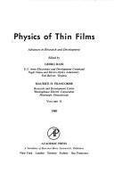 Cover of: Physics of thin films: advances in research and development.