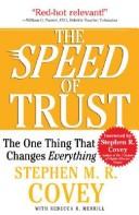 Cover of: The SPEED of Trust by Stephen R. Covey, Rebecca R. Merrill