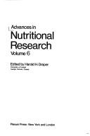 Cover of: Advances in Nutritional Research | H. Draper