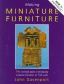Cover of: Making Miniature Furniture (Design & Construction)