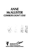Cover of: Cowboys Don't Stay (Code of the West)