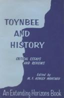 Cover of: Toynbee and History by Ashley Montagu