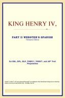 Cover of: King Henry IV, Part II (Webster's Spanish Thesaurus Edition) by ICON Reference