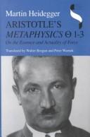Cover of: Aristotle's Metaphysics th  1-3 by Martin Heidegger, Walter Brogan