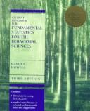 Cover of: Student Handbook for Fundamental Statistics for the Behavioral Sciences